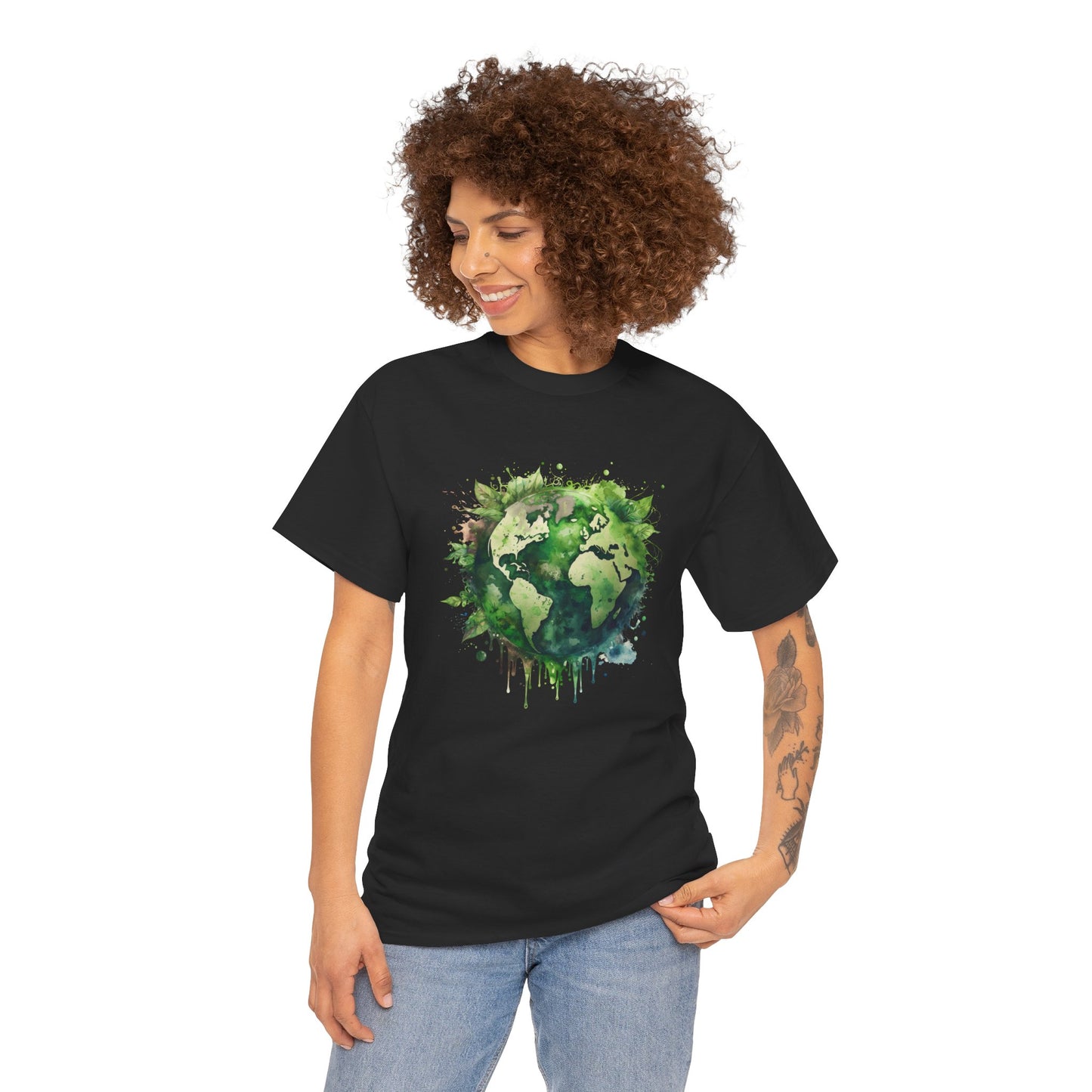 Eco-Friendly World Map T-Shirt - Unisex Tee