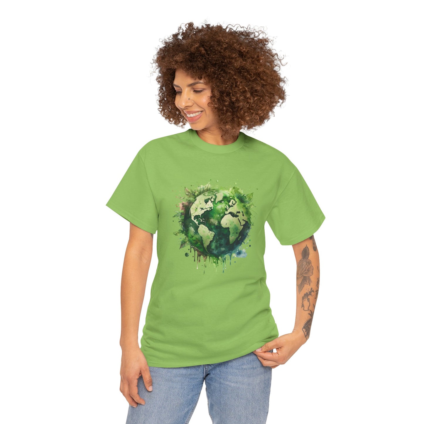 Eco-Friendly World Map T-Shirt - Unisex Tee