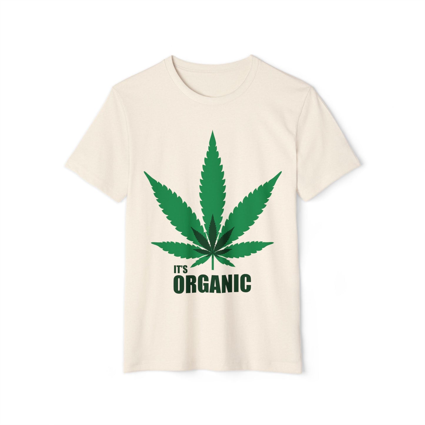 Eco-Friendly Organic T-Shirt with Leaf Design