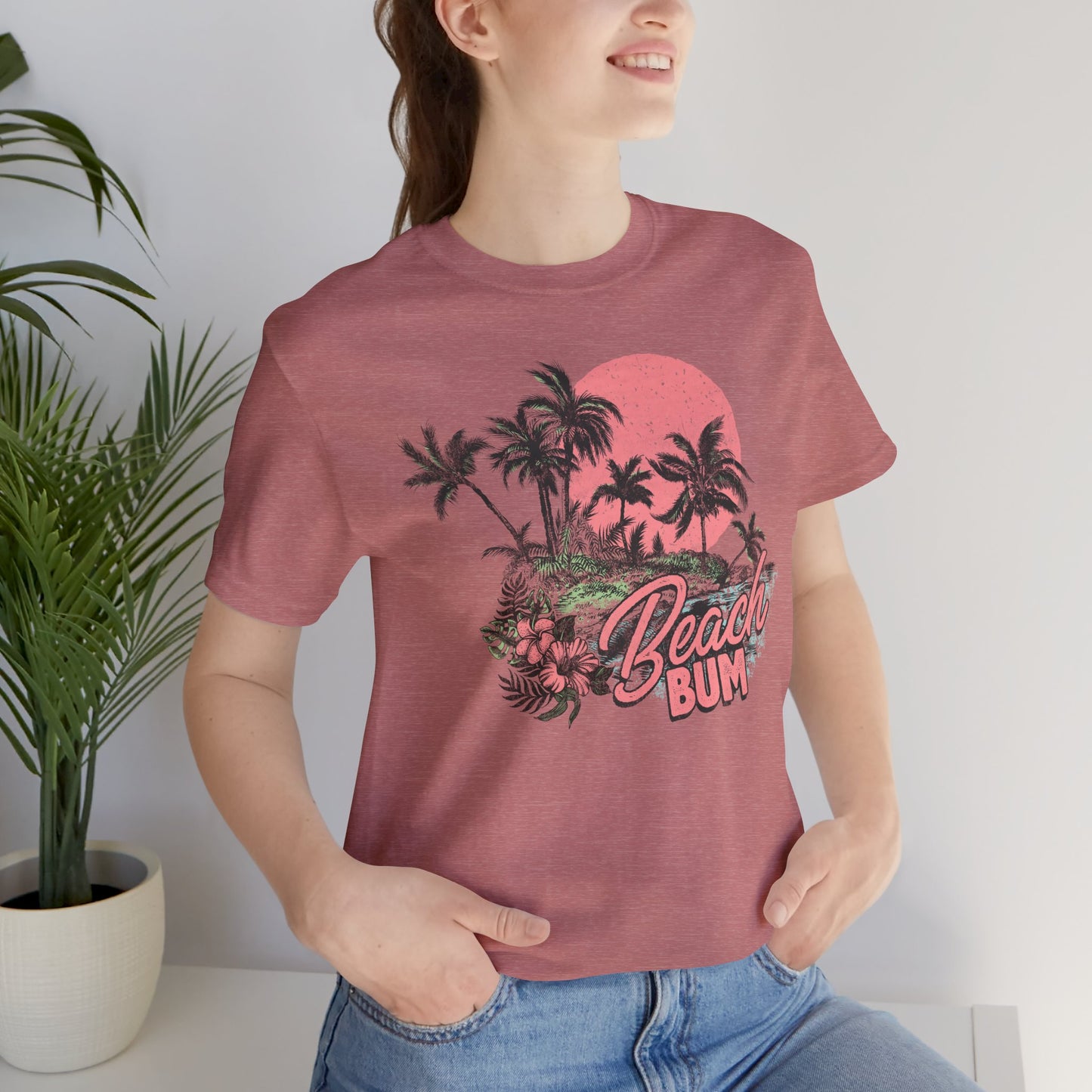 Beach Bum Unisex Short Sleeve Tee - Summer Vibes Shirt