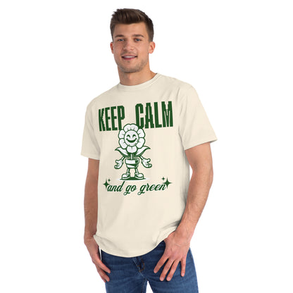 Eco-Friendly Classic T-Shirt - Keep Calm and Go Green Design