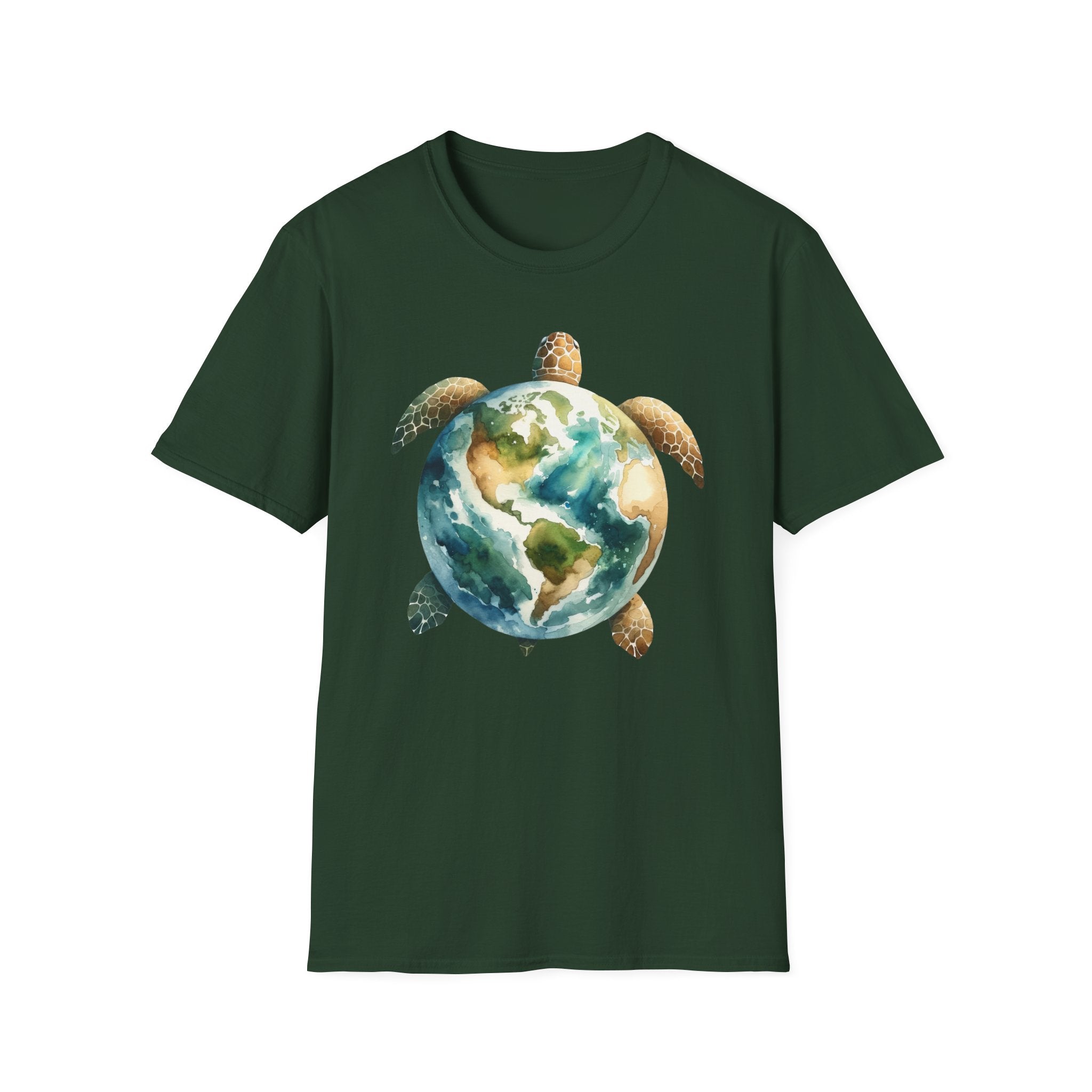 Eco-Friendly Turtle Graphic Unisex Softstyle T-Shirt