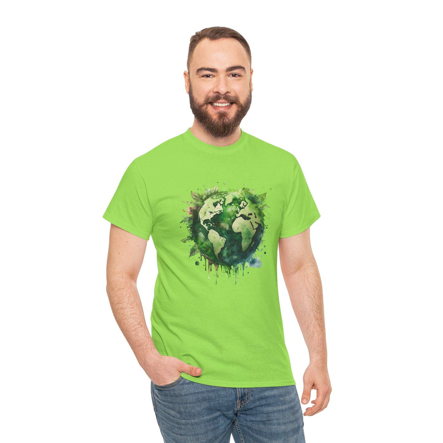 Eco-Friendly World Map T-Shirt - Unisex Tee