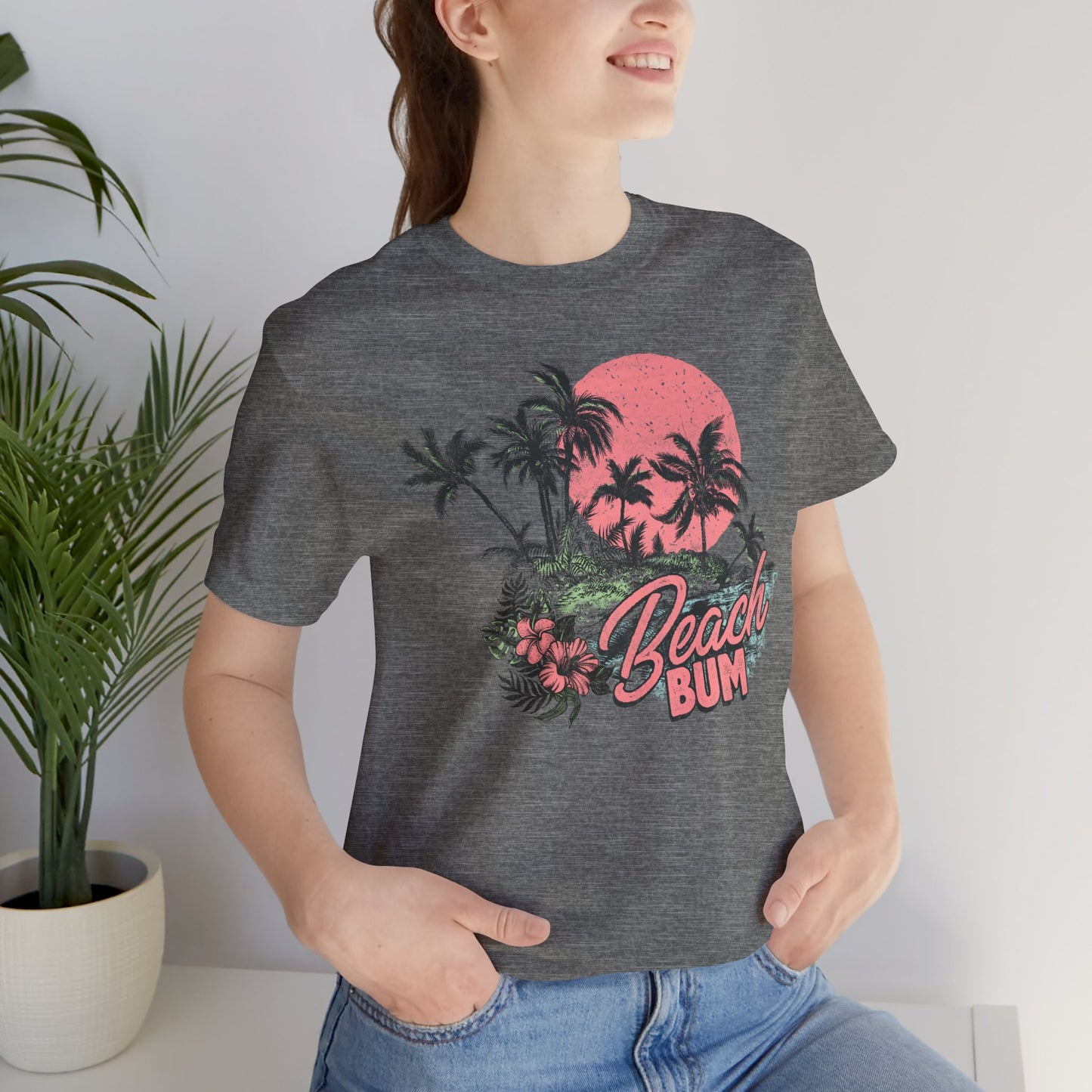 Beach Bum Unisex Short Sleeve Tee - Summer Vibes Shirt