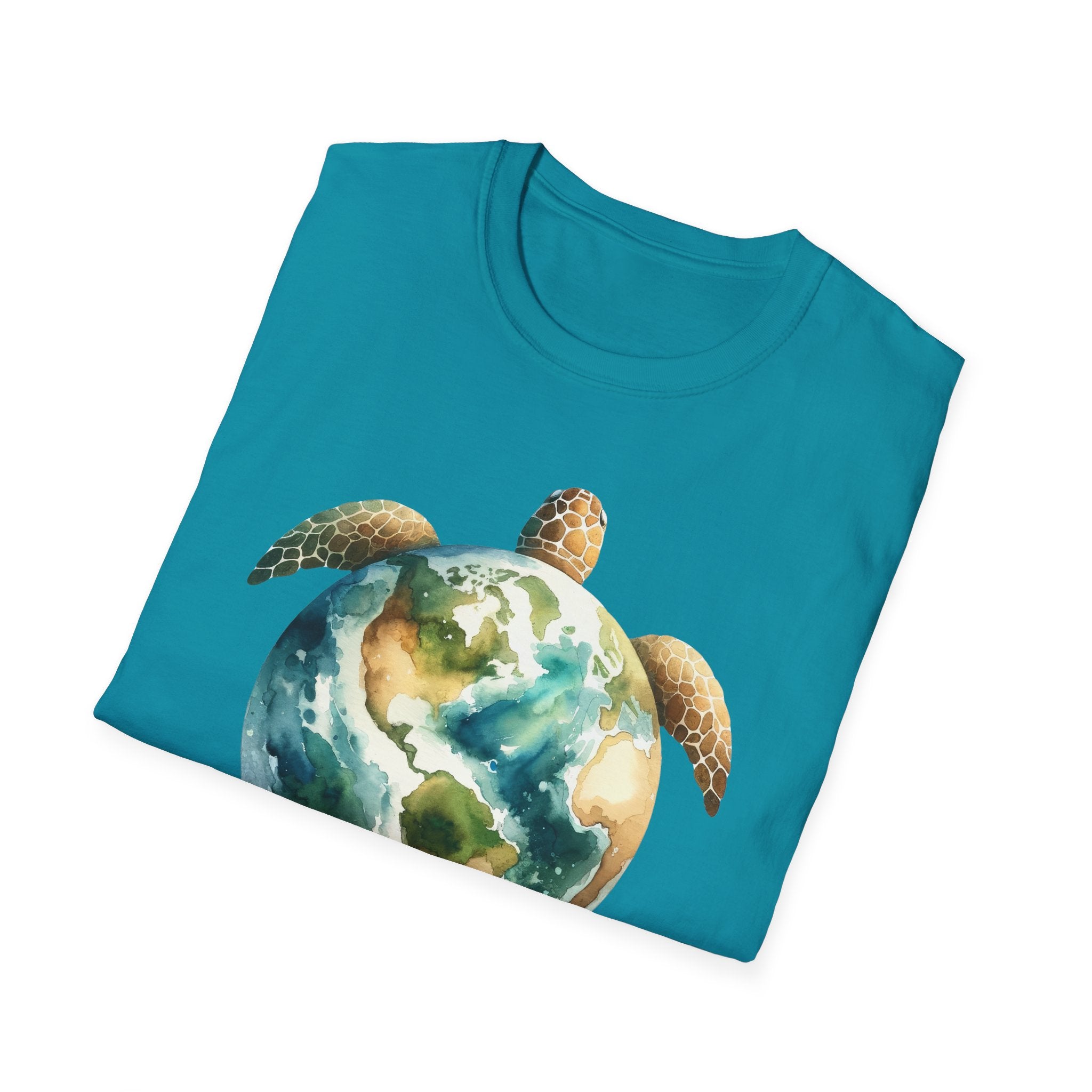 Eco-Friendly Turtle Graphic Unisex Softstyle T-Shirt