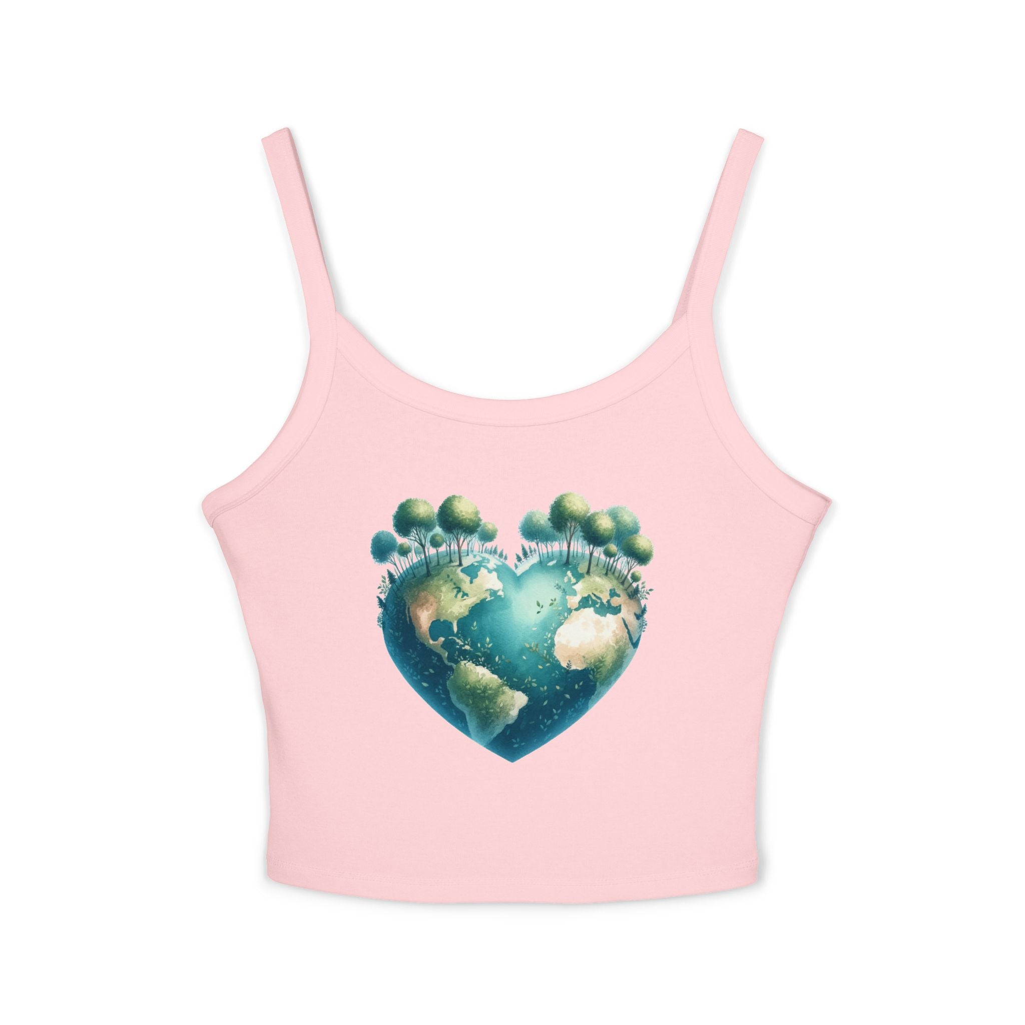 Cute Earth Heart Tank Top