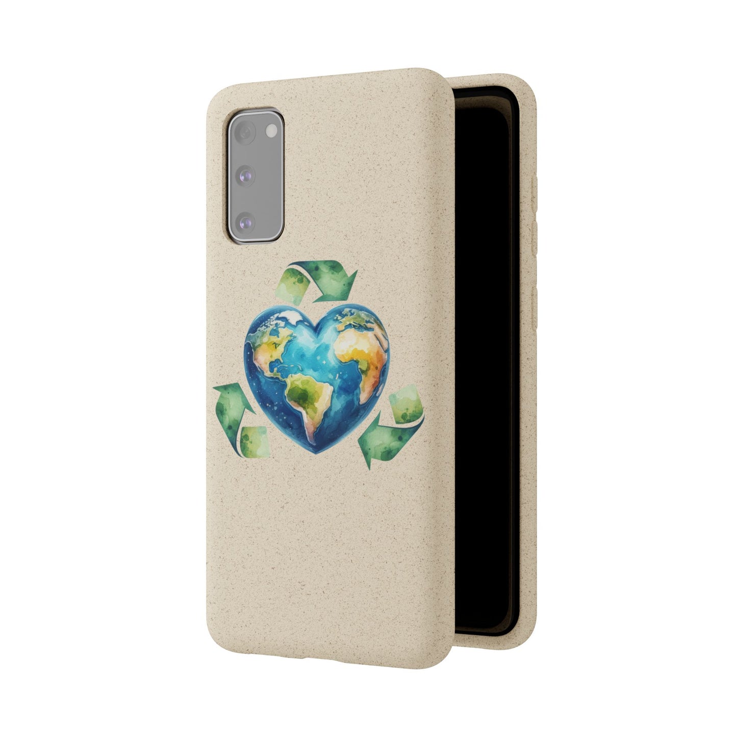 Cute Earth Design - Sustainable Living Biodegradable Phone Case