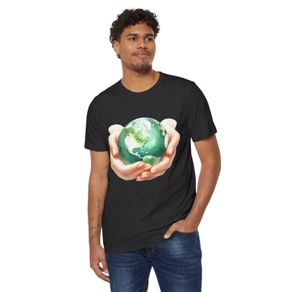 Eco Hands Holding Earth | Organic Earth Day T-Shirt