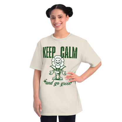 Eco-Friendly Classic T-Shirt - Keep Calm and Go Green Design