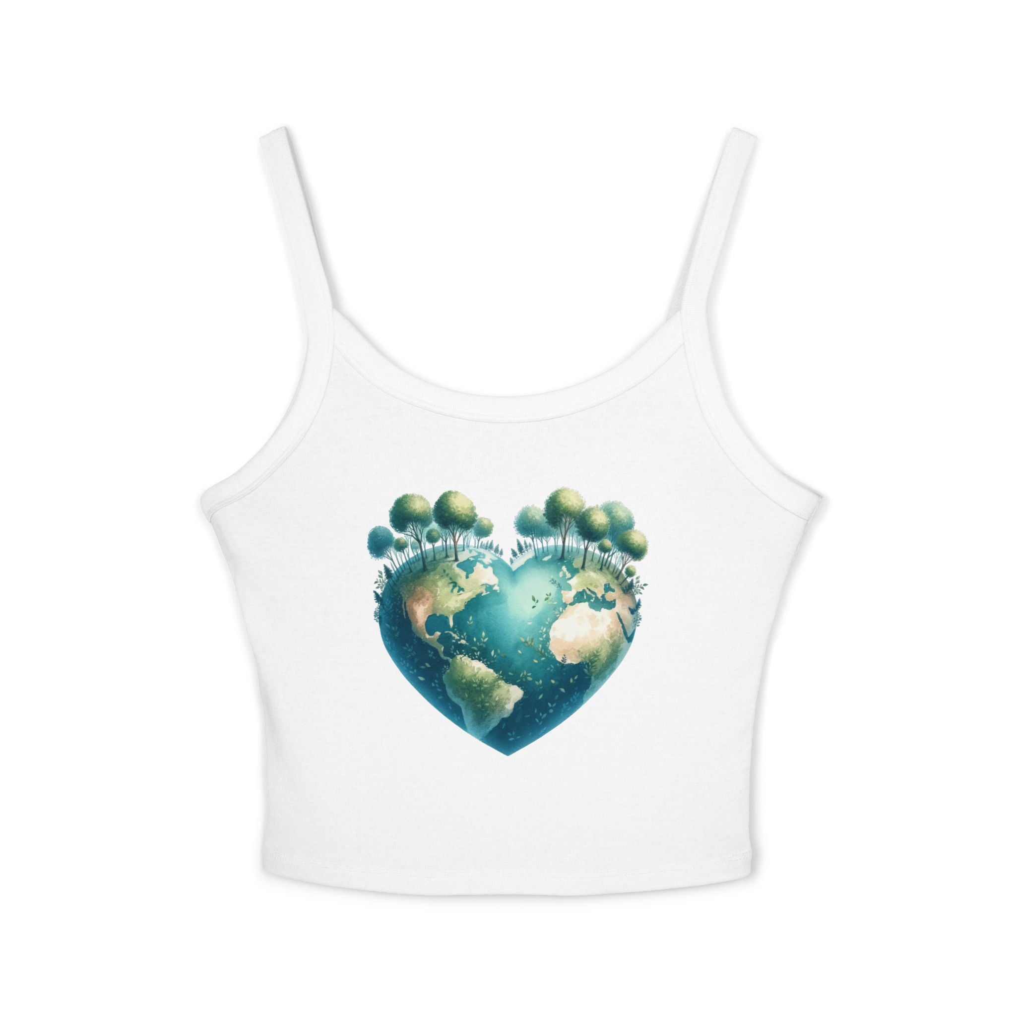 Cute Earth Heart Tank Top