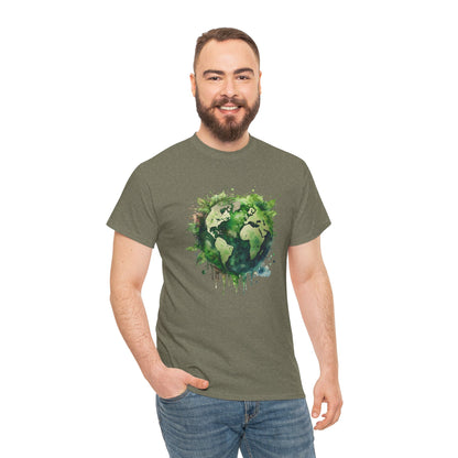 Eco-Friendly World Map T-Shirt - Unisex Tee