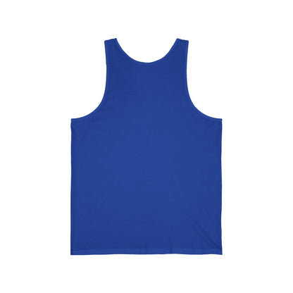 Unisex Jersey Tank with Earth Graphic - Eco-Friendly Apparel for Nature Lovers