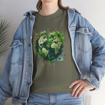 Eco-Friendly World Map T-Shirt - Unisex Tee