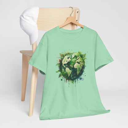 Eco-Friendly World Map T-Shirt - Unisex Tee