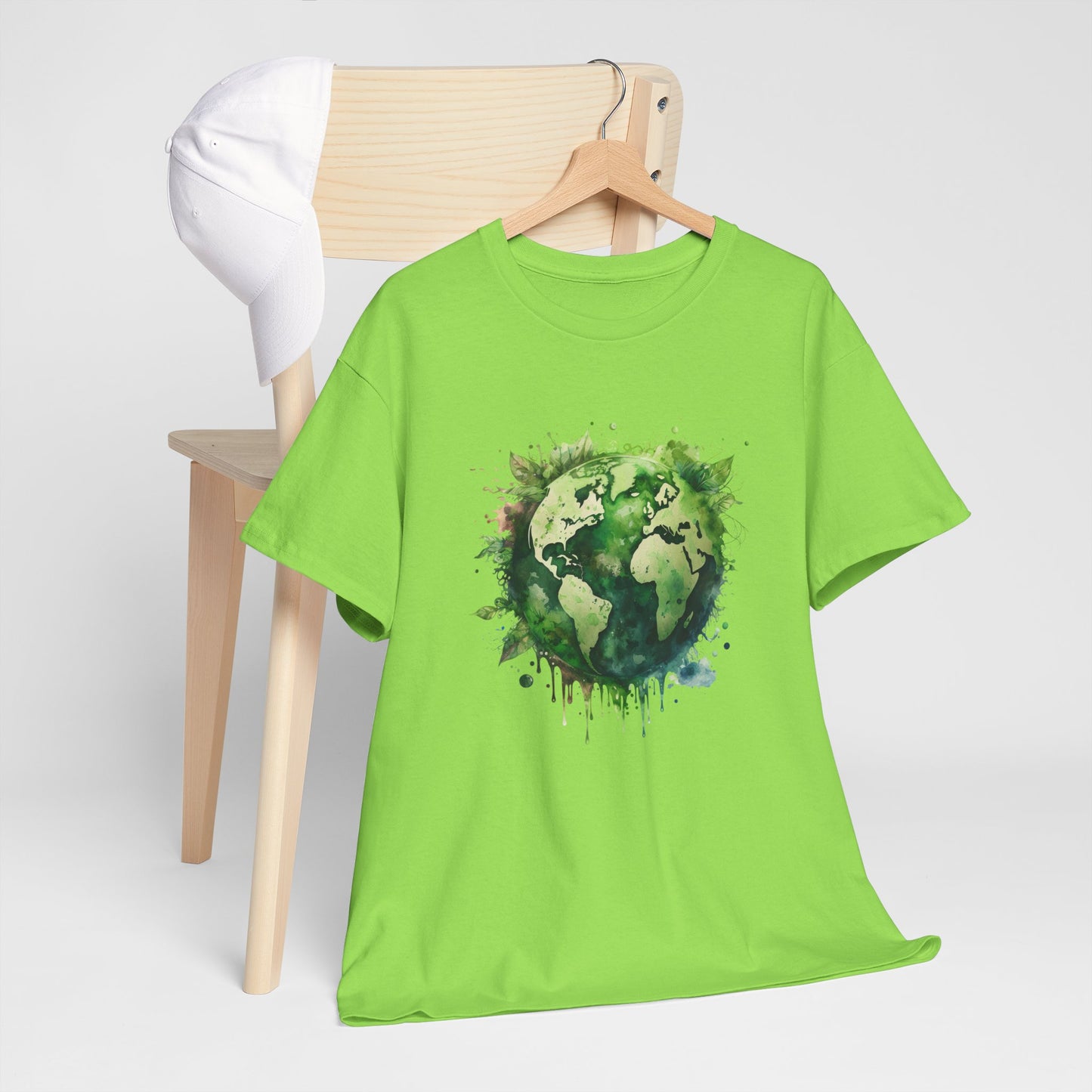 Eco-Friendly World Map T-Shirt - Unisex Tee