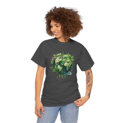 Eco-Friendly World Map T-Shirt - Unisex Tee