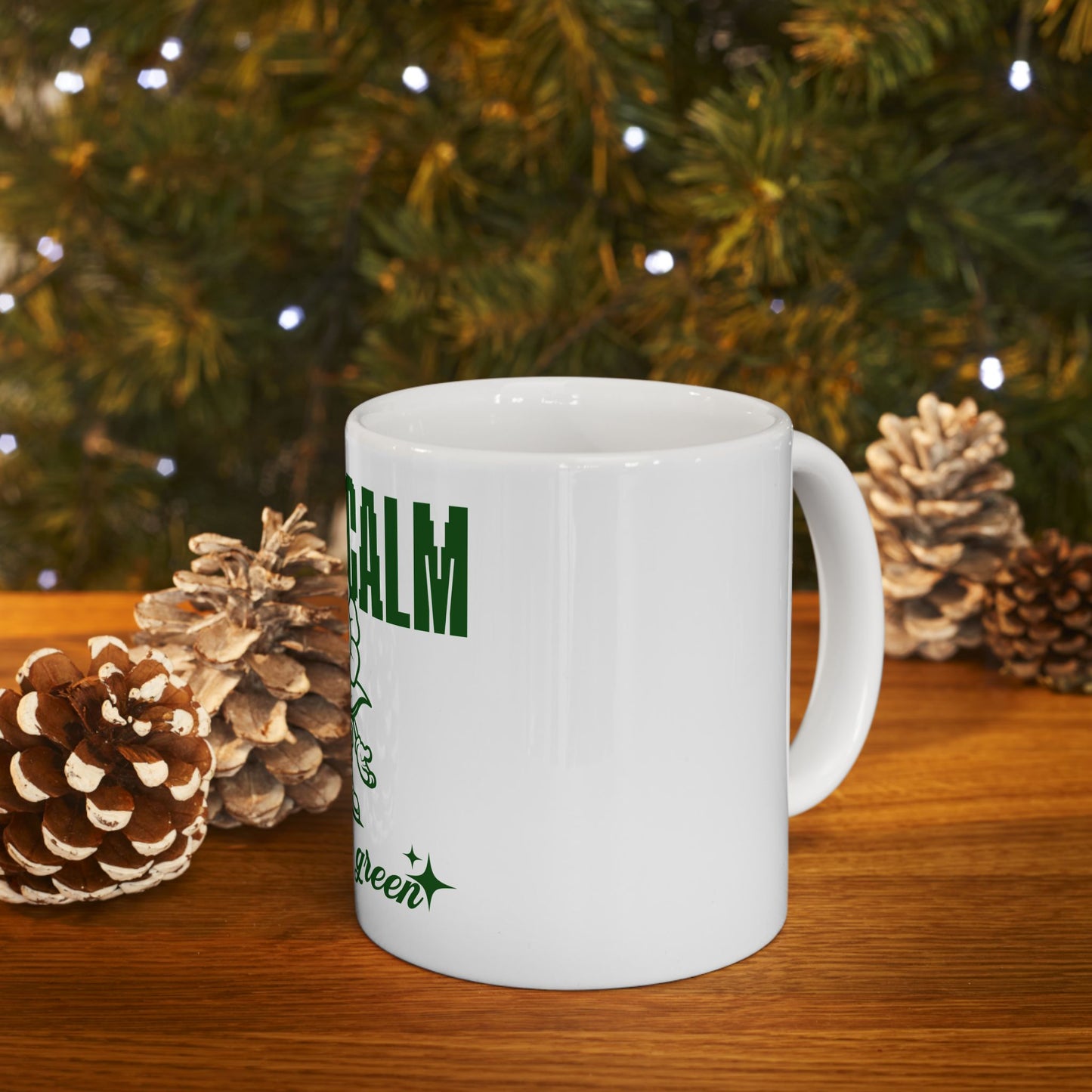 Keep Calm and Go Green Design Ceramic Mug - Coffee Cup
