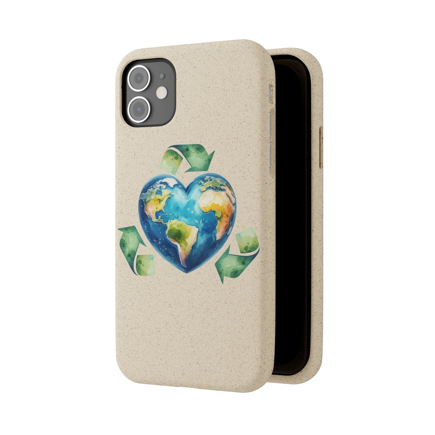 Cute Earth Design - Sustainable Living Biodegradable Phone Case