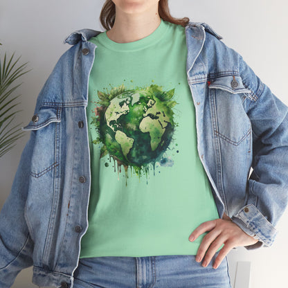 Eco-Friendly World Map T-Shirt - Unisex Tee