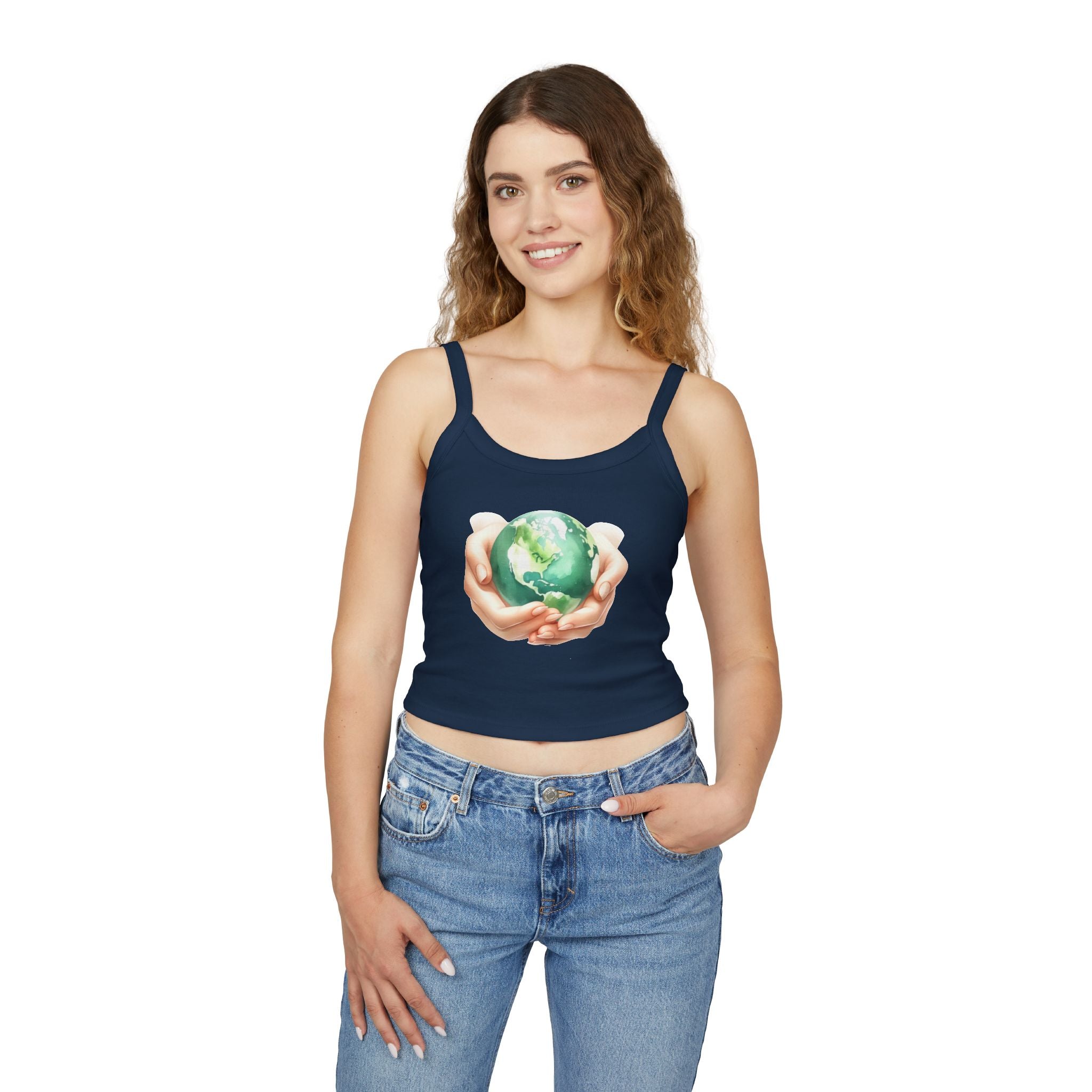 Earth Day Holding Hands Women Tank Top
