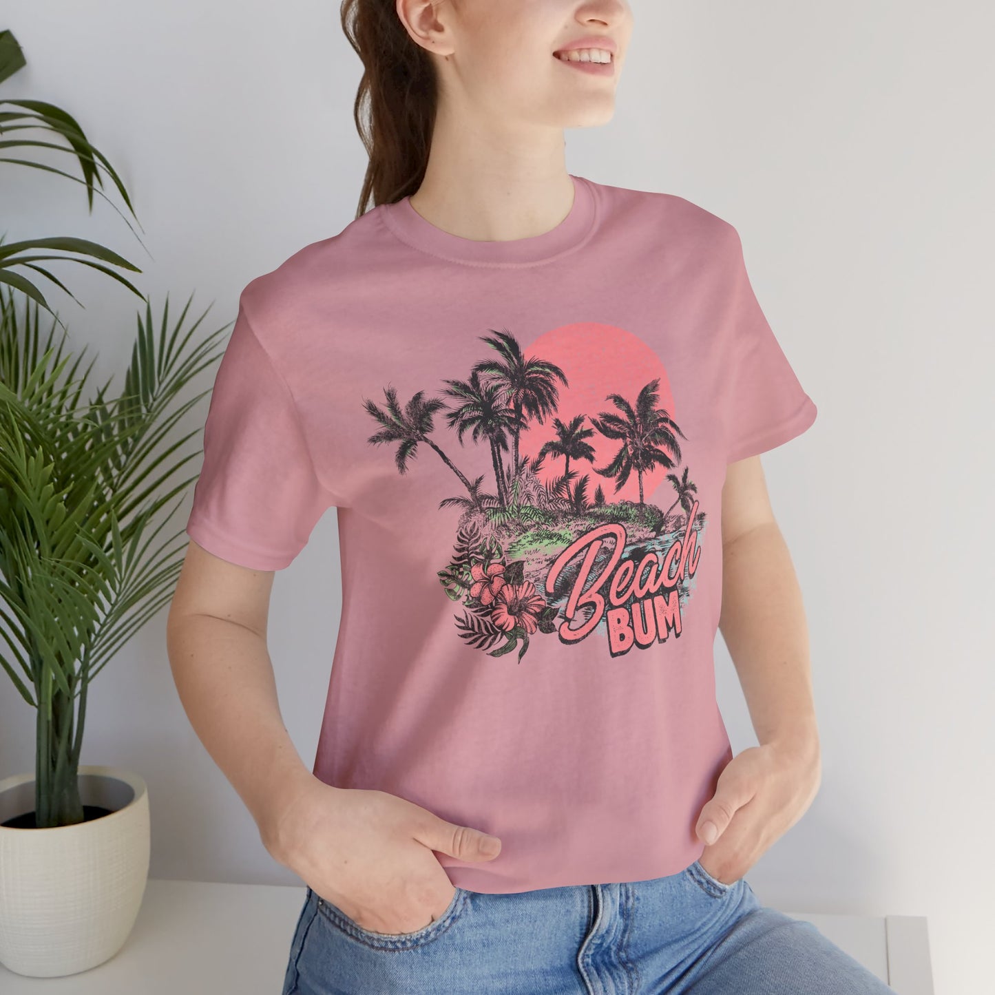 Beach Bum Unisex Short Sleeve Tee - Summer Vibes Shirt