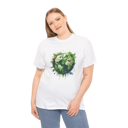 Eco-Friendly World Map T-Shirt - Unisex Tee