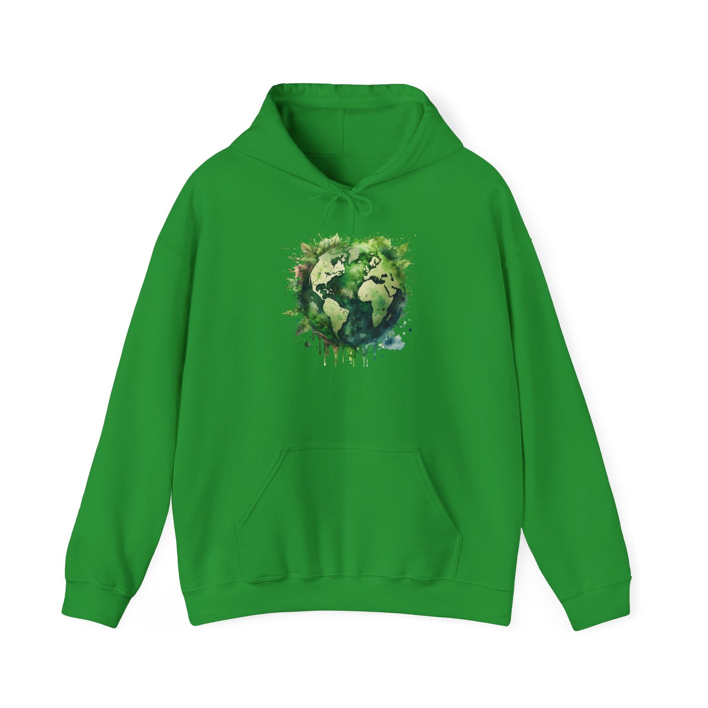 Eco-Friendly World Map Hooded Sweatshirt