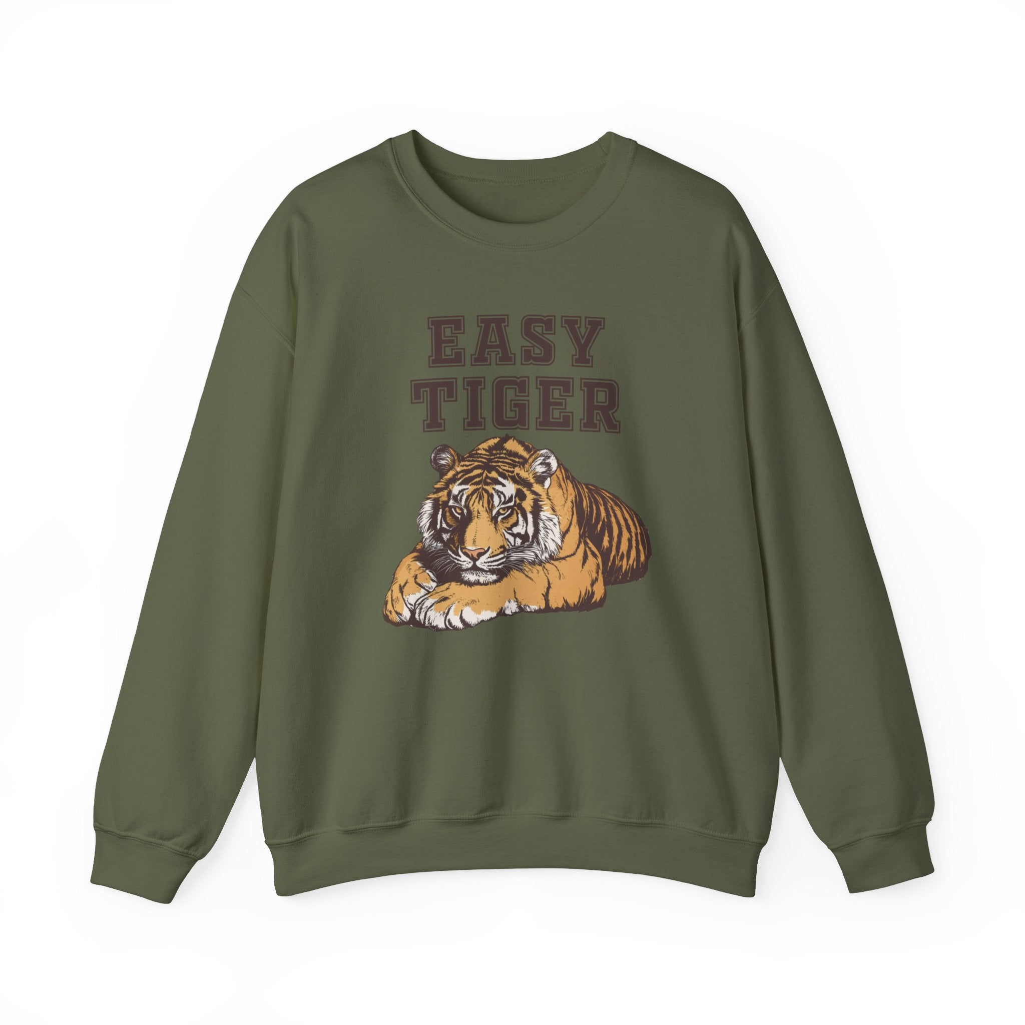 Easy Tiger Unisex Heavy Blend™ Crewneck Sweatshirt - Relaxed Comfort for Animal Lovers