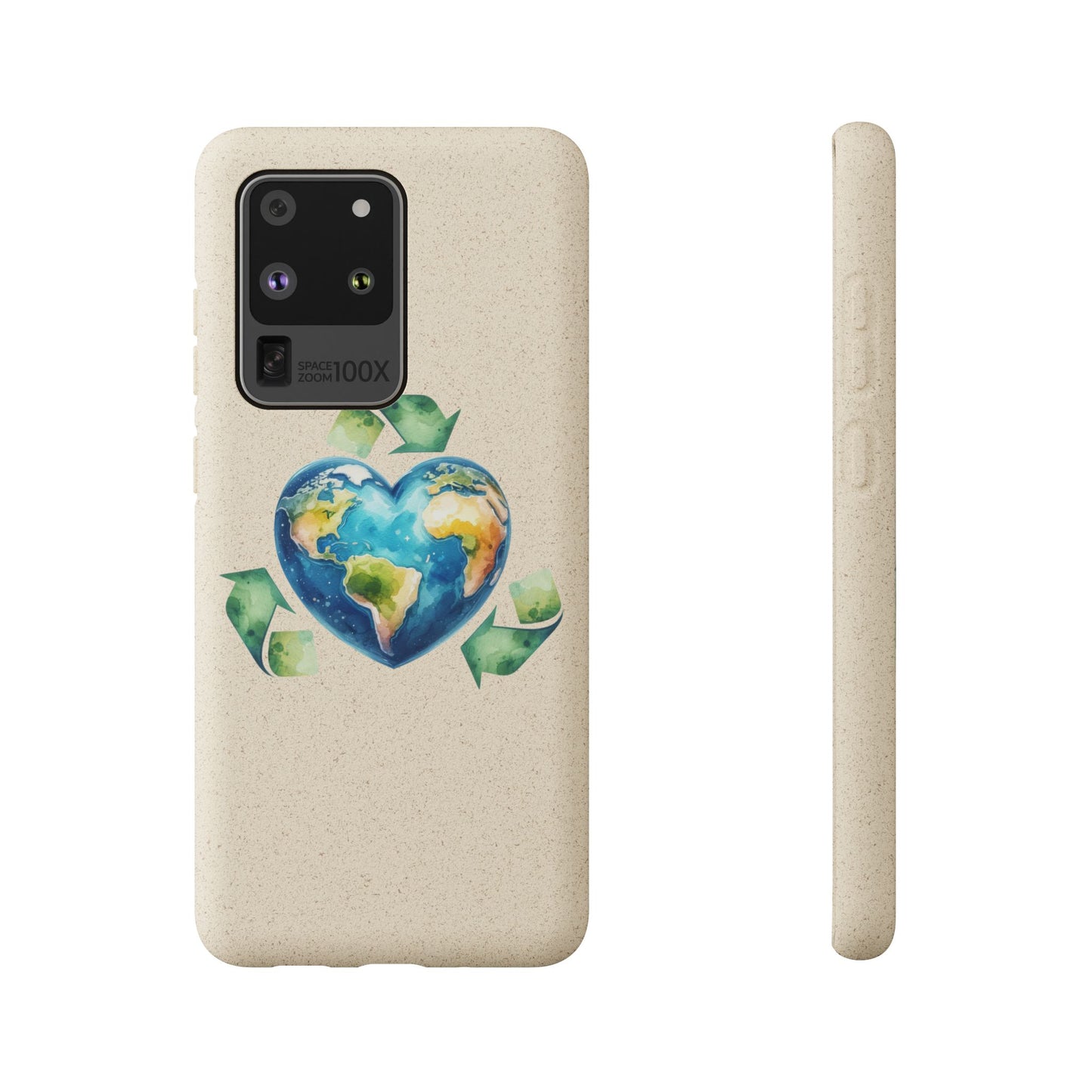 Cute Earth Design - Sustainable Living Biodegradable Phone Case