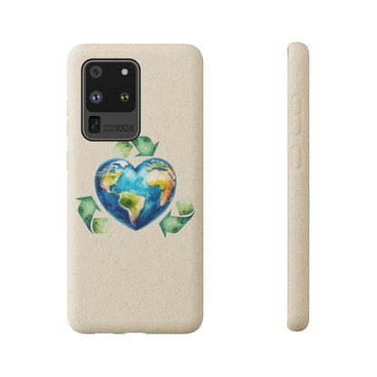 Cute Earth Design - Sustainable Living Biodegradable Phone Case
