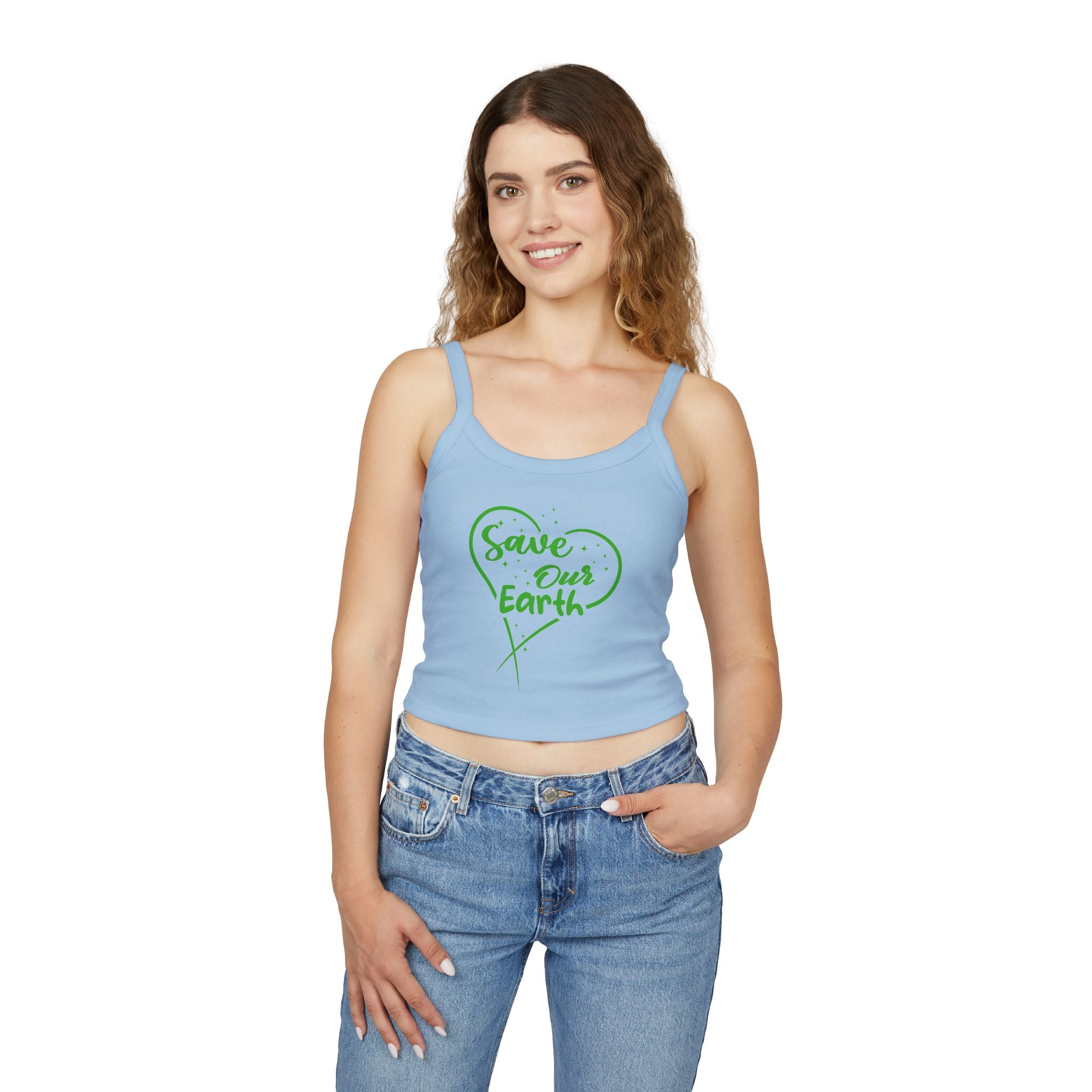 Save Our Earth Women's Tank Top - Eco-Friendly Graphic Design
