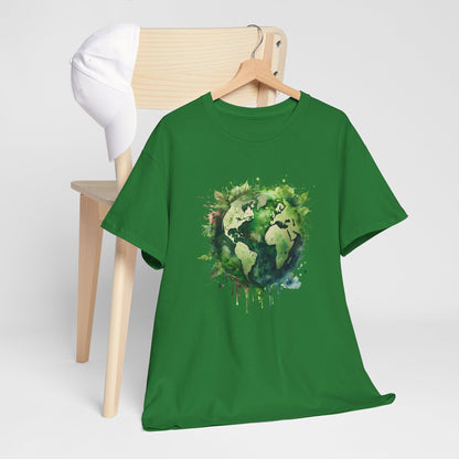 Eco-Friendly World Map T-Shirt - Unisex Tee