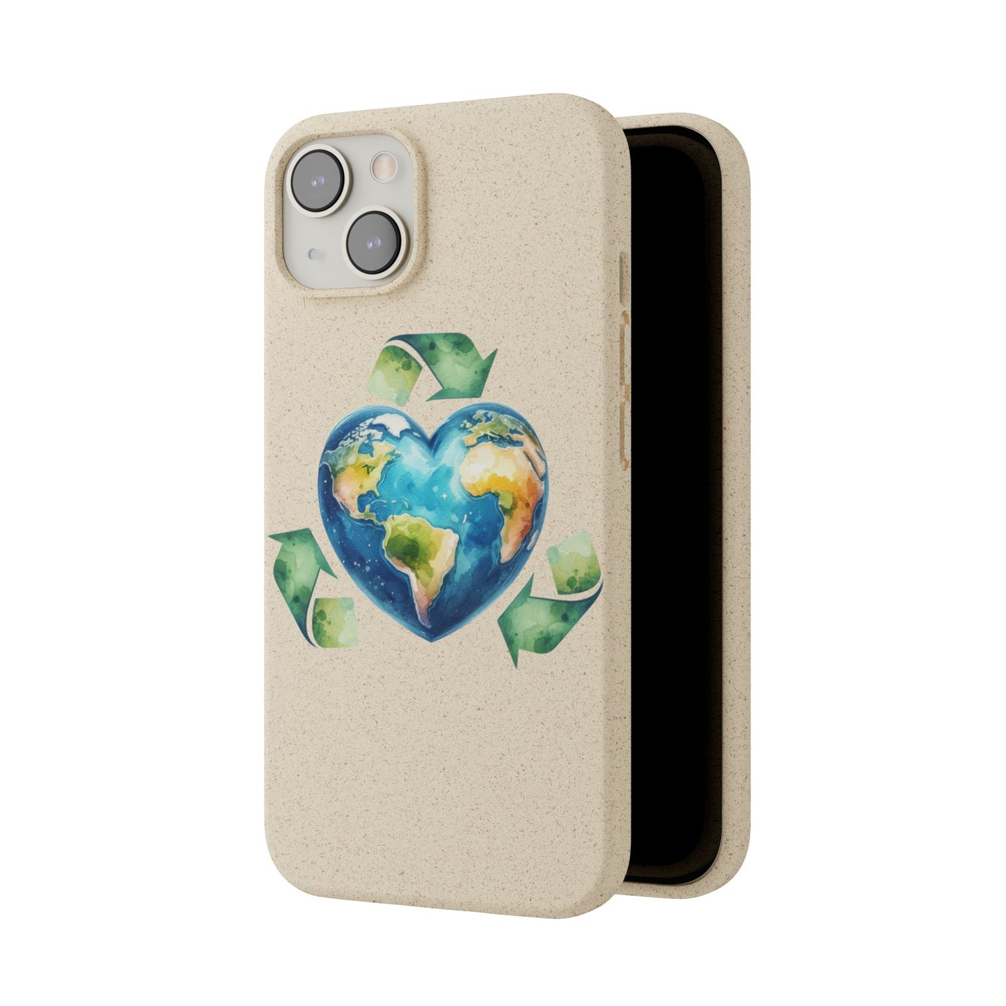 Cute Earth Design - Sustainable Living Biodegradable Phone Case