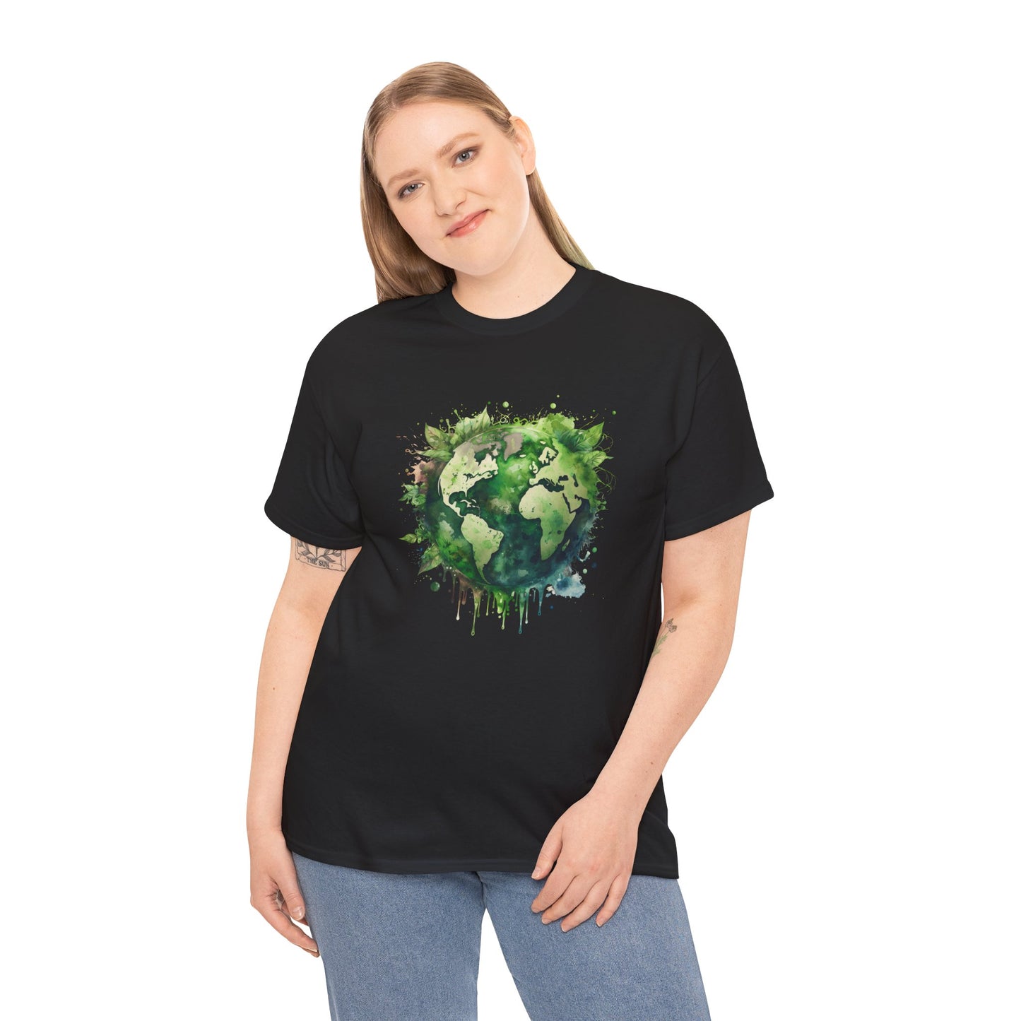 Eco-Friendly World Map T-Shirt - Unisex Tee