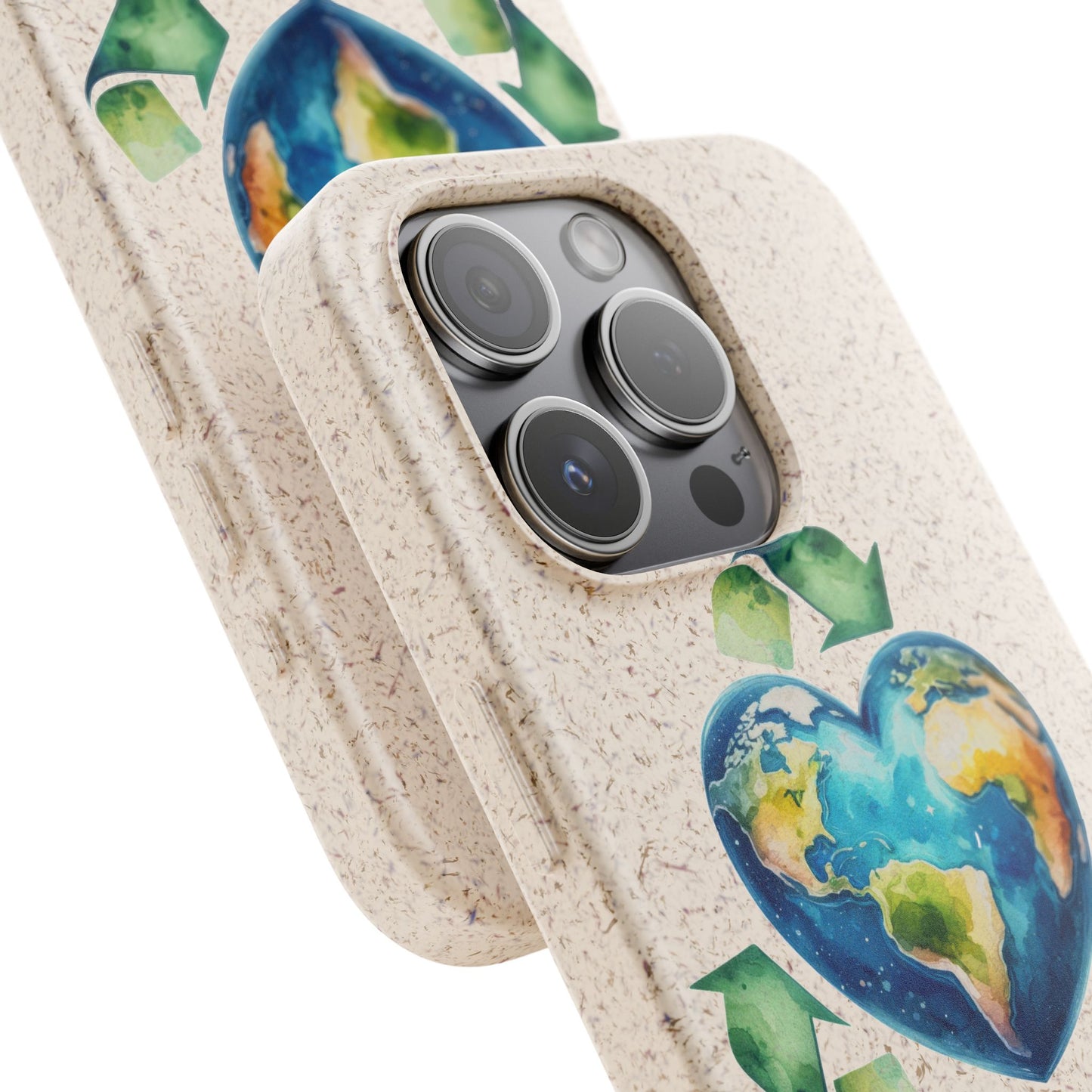 Cute Earth Design - Sustainable Living Biodegradable Phone Case