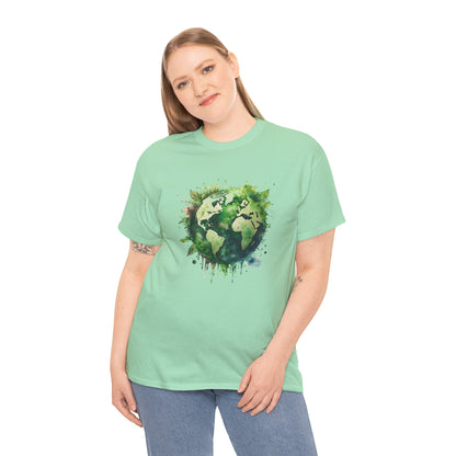 Eco-Friendly World Map T-Shirt - Unisex Tee