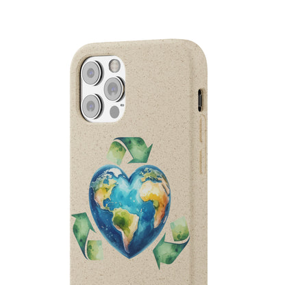Cute Earth Design - Sustainable Living Biodegradable Phone Case