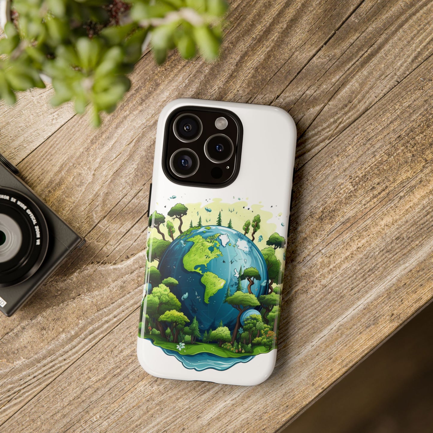 Eco-Friendly Phone Case with Earth Design