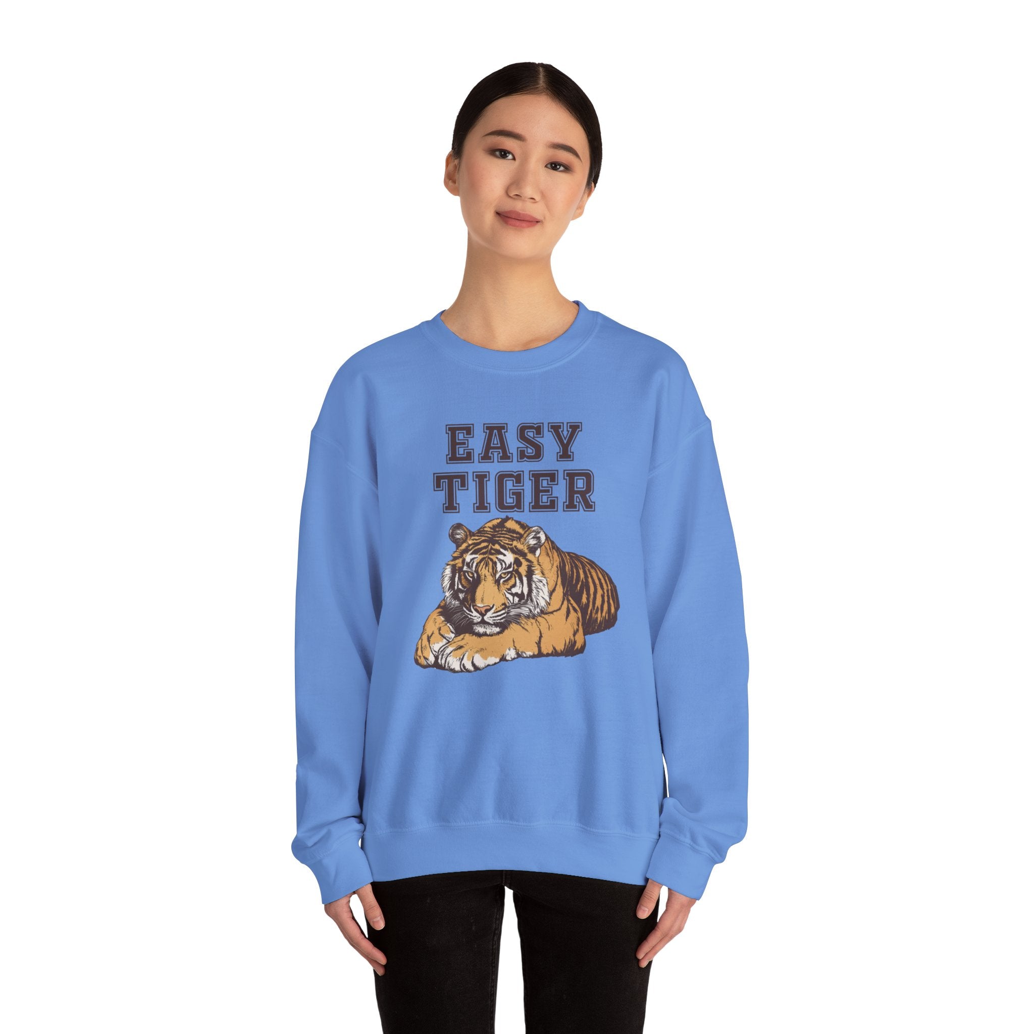 Easy Tiger Unisex Heavy Blend™ Crewneck Sweatshirt - Relaxed Comfort for Animal Lovers