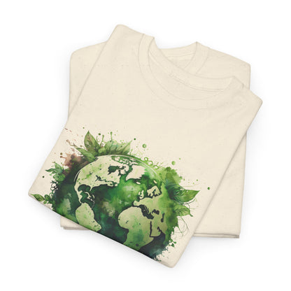 Eco-Friendly World Map T-Shirt - Unisex Tee