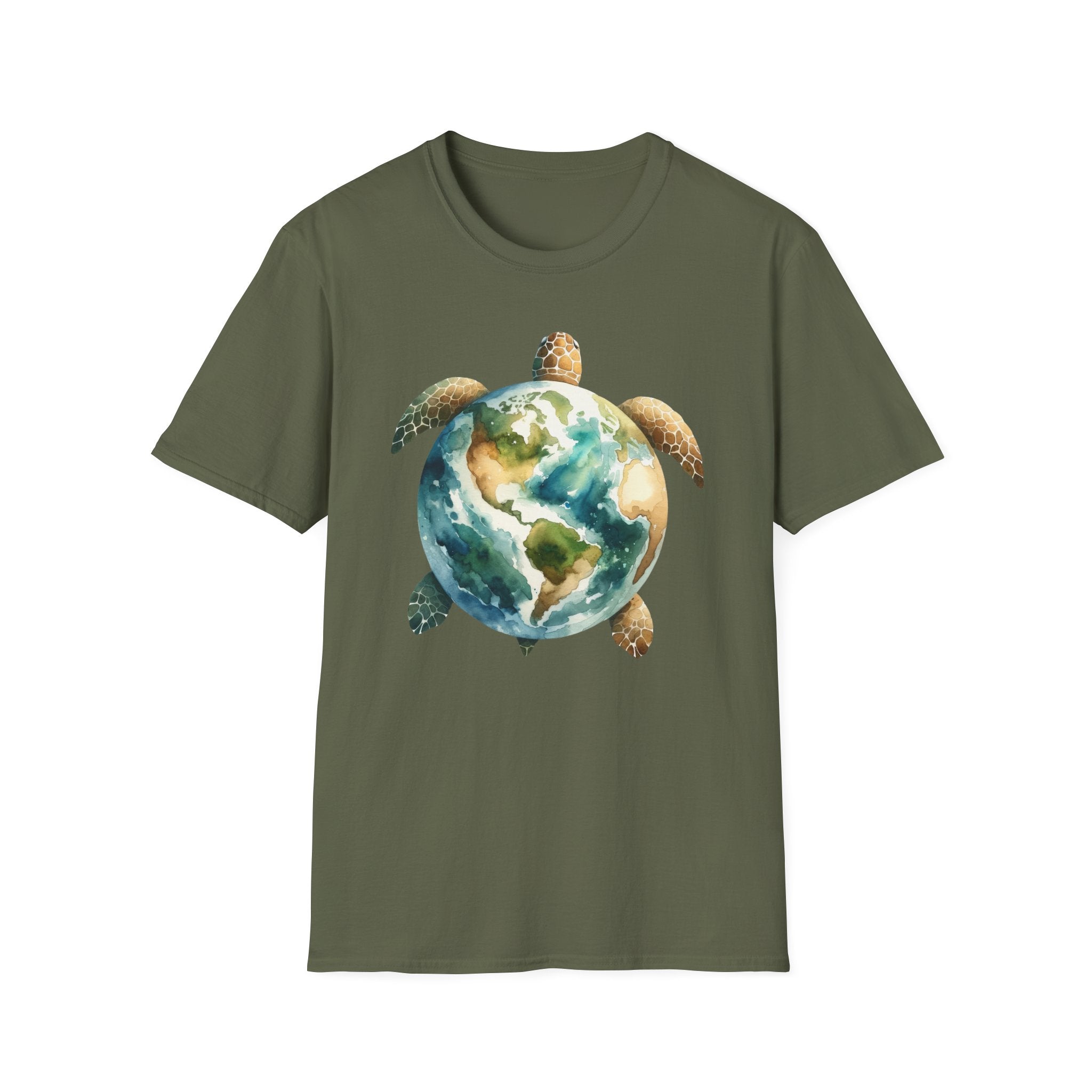 Eco-Friendly Turtle Graphic Unisex Softstyle T-Shirt