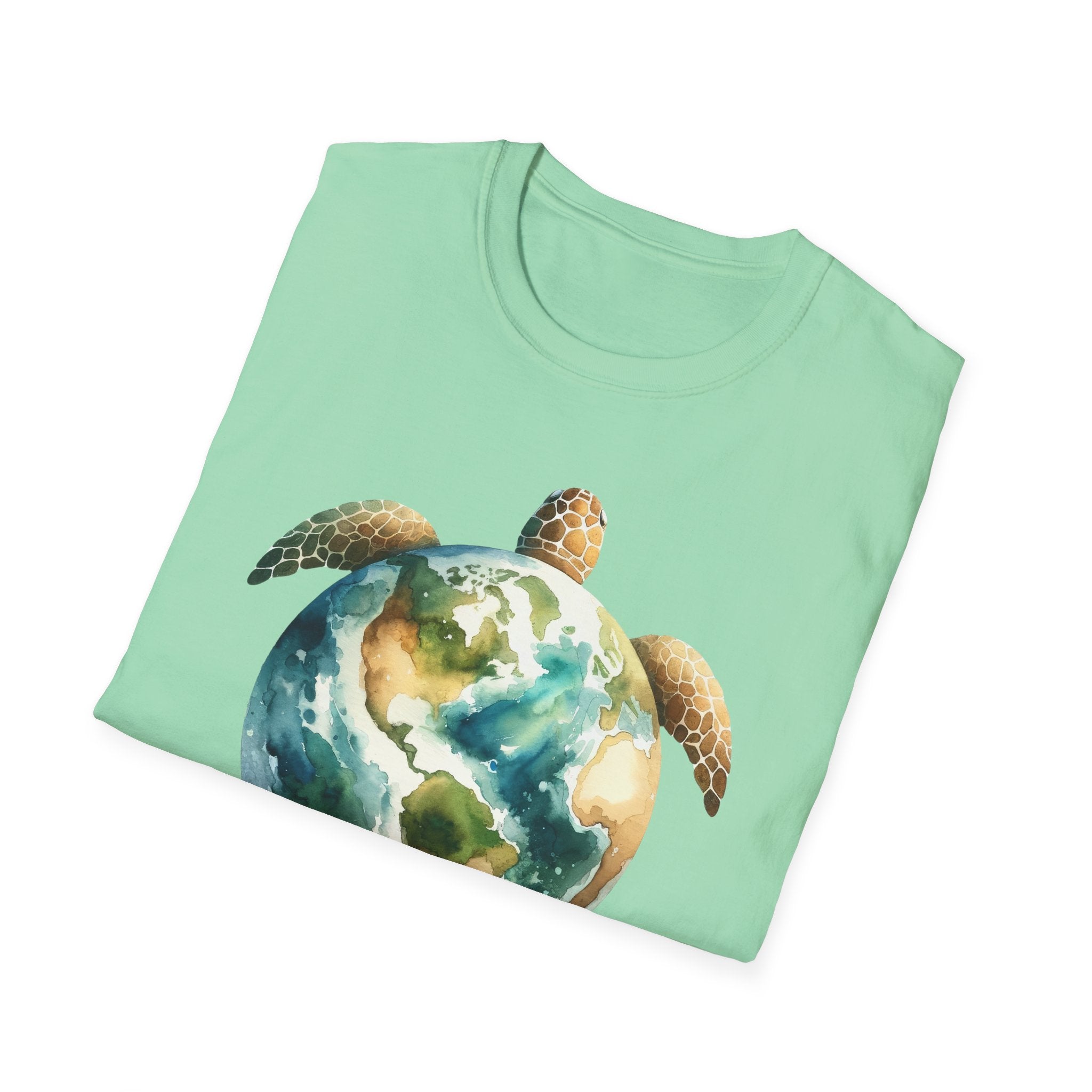 Eco-Friendly Turtle Graphic Unisex Softstyle T-Shirt