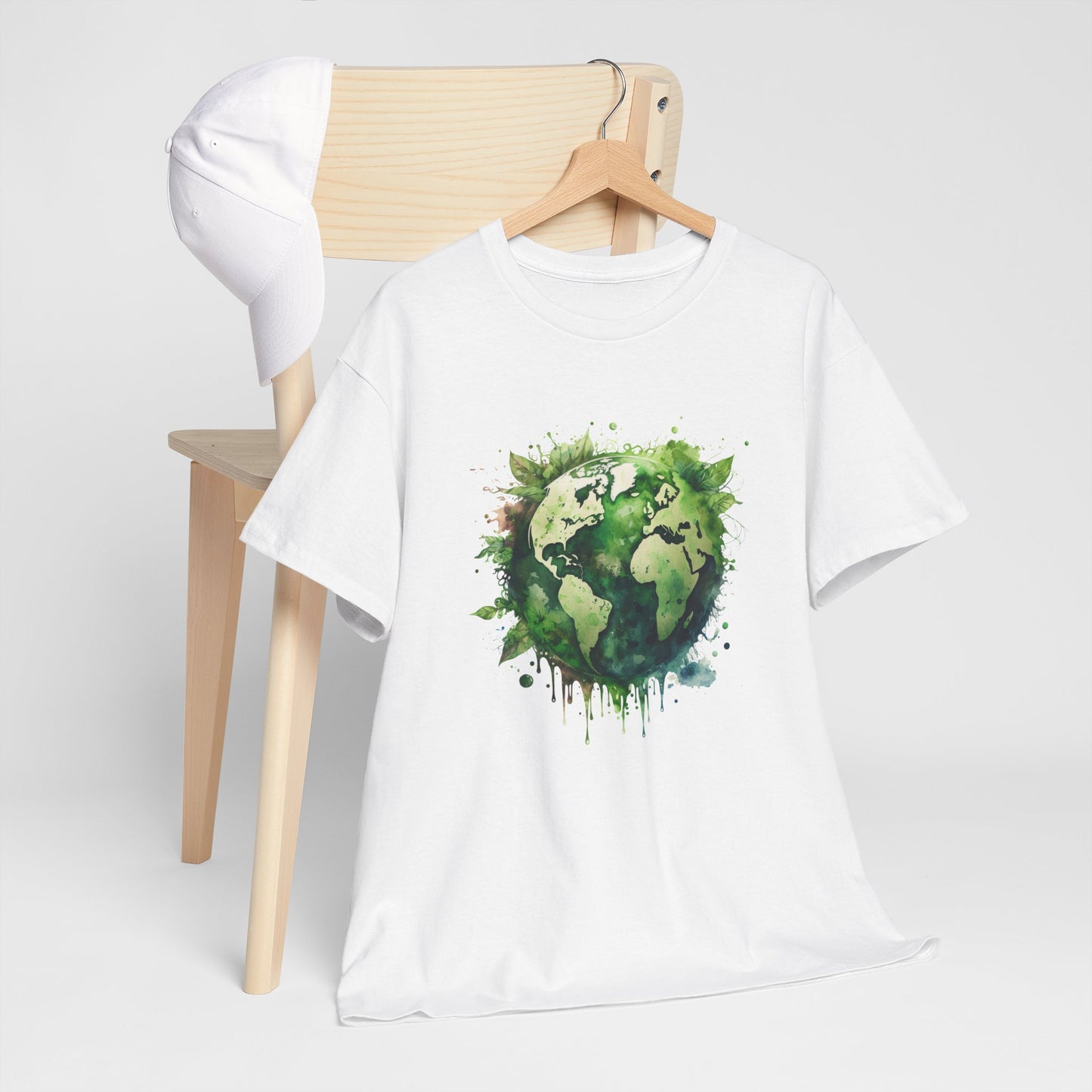 Eco-Friendly World Map T-Shirt - Unisex Tee