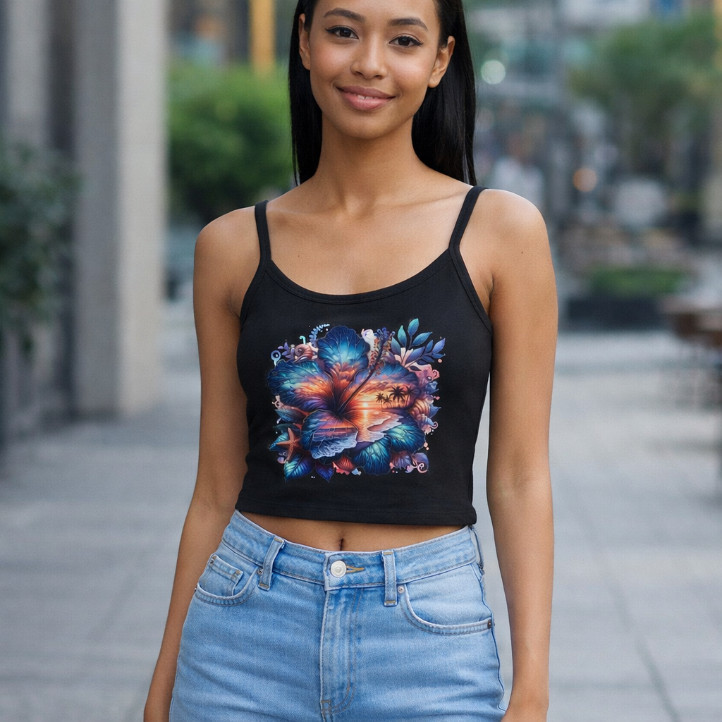 Tropical Sunset Hibiscus Tank