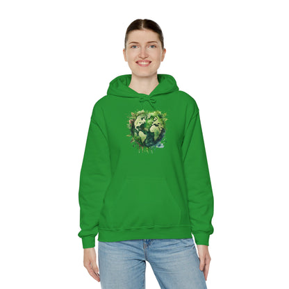 Eco-Friendly World Map Hooded Sweatshirt