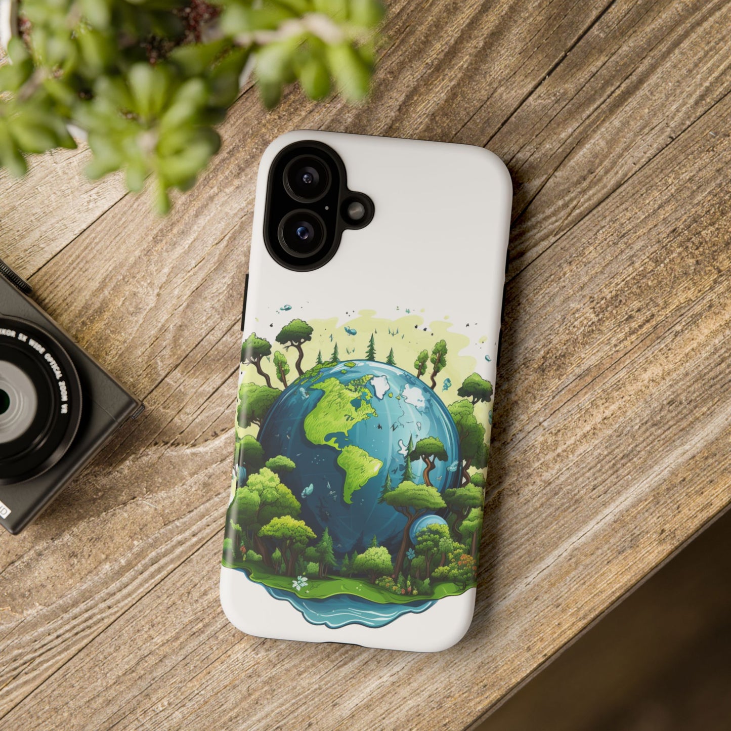 Eco-Friendly Phone Case with Earth Design