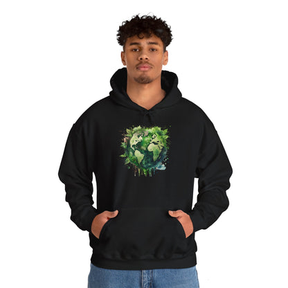 Eco-Friendly World Map Hooded Sweatshirt