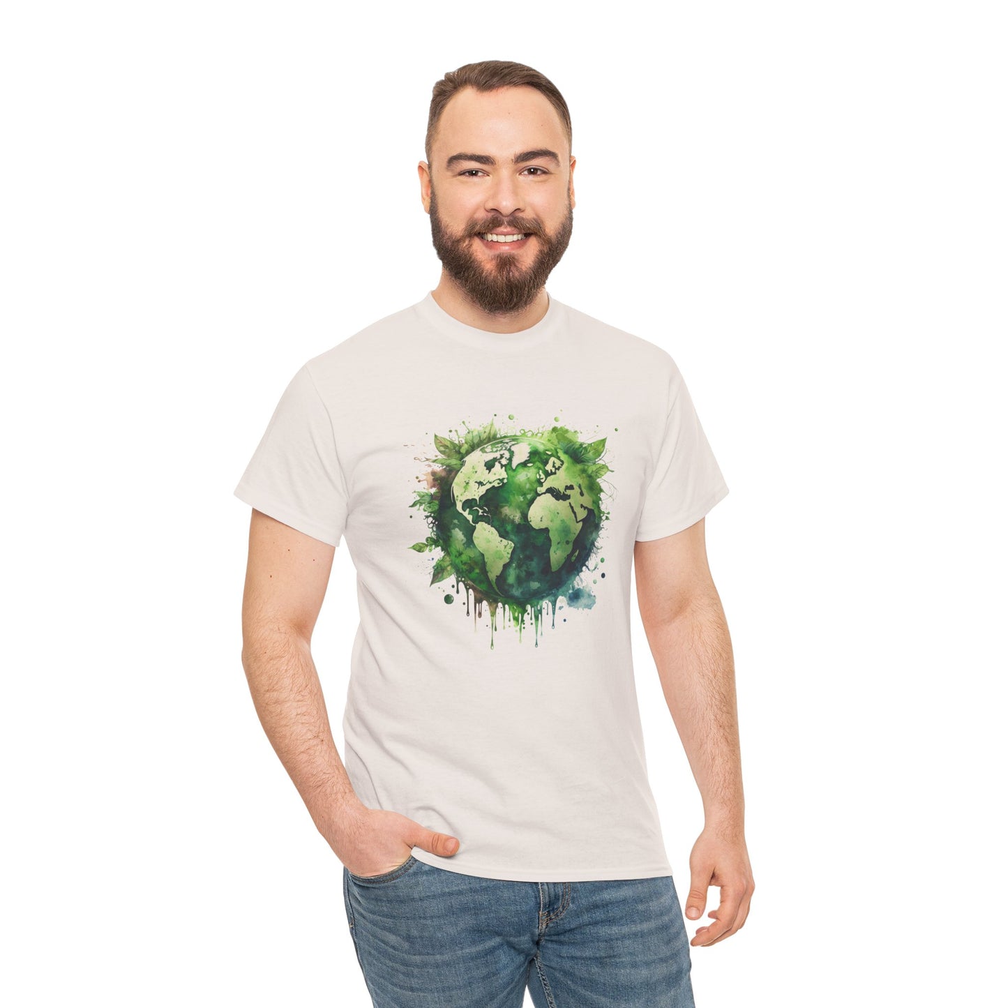 Eco-Friendly World Map T-Shirt - Unisex Tee