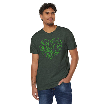 Happy Earth Day Unisex Recycled Organic T-Shirt - Eco-Friendly Apparel