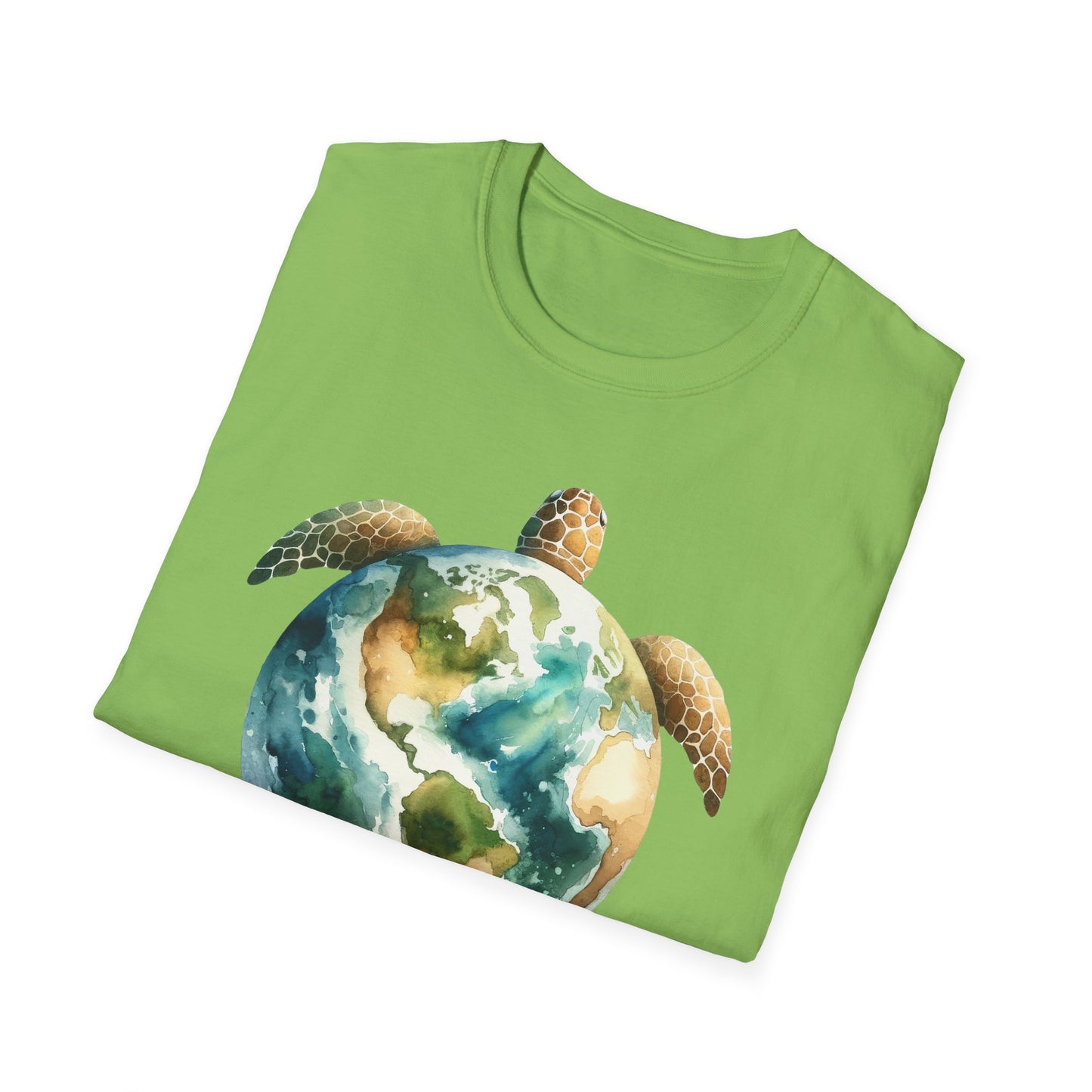 Eco-Friendly Turtle Graphic Unisex Softstyle T-Shirt